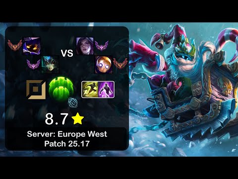 Veigar APC + Nami vs Kai'Sa + Blitzcrank - EUW GrandMaster - Patch 25.17