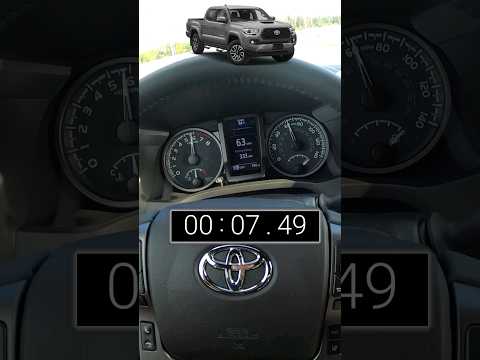 Thumbnail for 2021 Toyota Tacoma TRD Sport 0-60 Test | 3.5L V6 NA | 6 Spd Auto | RWD | 278hp | 265 lb-ft #shorts by Toyota, rall, rally