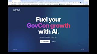 CLEATUS Agent Live Demo | AI for GovCon Webinar (May 2026)