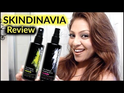 Skindinavia Oil Control Makeup Finishing Spray and Primer Spray REVIEW! Video