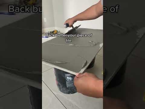 How to install Large Format Tile, basic steps #obftile #tile #tutorial