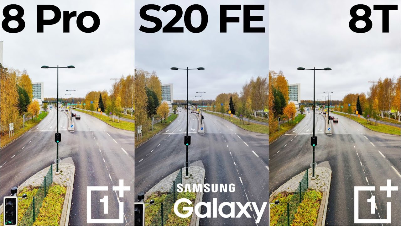OnePlus 8 Pro vs OnePlus 8T vs Samsung Galaxy S20 FE 5G Camera Comparison - Photo and Video