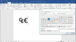How to Type Euro-currency sign in Word