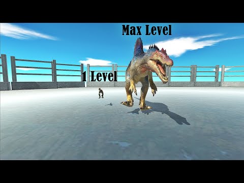 [ Level System ] Herbivore Dinosaurs Friend with Giant Invertebrates VS Carnivore Dinosaurs on Arena
