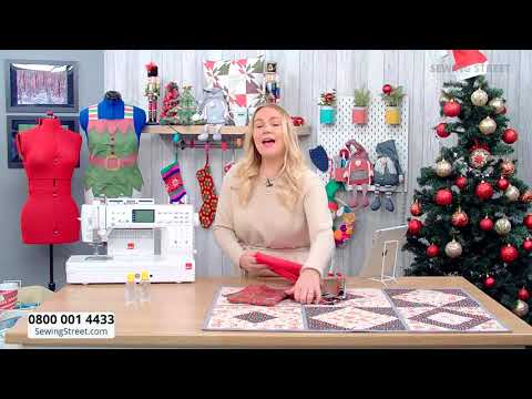 Sewing Street–04/12/2021- Paris On Point Quilt As You Go & Moda Marias Sky Miss Mitchell Light Quilt