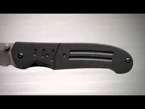 CRKT Ignitor T Black G-10 Spring Assisted Knife - Titanium Serr