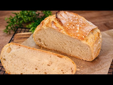 5 minutes of work and crispy bread like from a bakery🔥🔥🔥