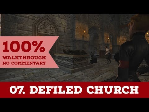 Return to Castle Wolfenstein Walkthrough (All Secrets,I am Death Incarnate) part 7 DEFILED CHURCH