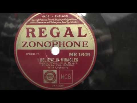 Val Rosing: I believe in miracles. (1935).