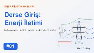 Enerji İletim Hatları #01 | Derse Giriş: Enerji İletimi, Hattın Parçaları ve Ned