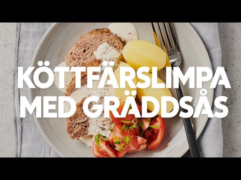 Så gör du köttfärslimpa med gräddsås