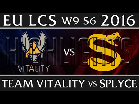 Vitality vs Splyce Highlights | EU LCS Week 9 Day 2 Spring 2016 S6 | VIT vs SPY