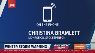 WATCH: An update on Monroe County seeing snow