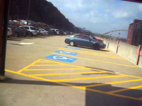 Pittsburgh: Schindler HIGHdraulic Elevator At The Station Square Garage "With The 3D Sensors!"