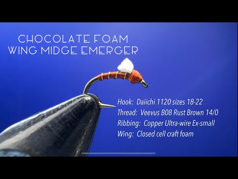 Fly Tying Tutorial: Chocolate Foam Wing Midge Emerger