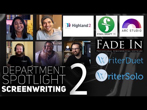 CO-WRITING & Which SCREENWRITING SOFTWARE is the BEST? | Department Spotlight