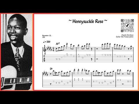 Charlie Christian - Honeysuckle Rose [Nov 22, 1939] - Guitar Solo Transcription