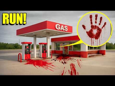 If you see BLOOD at a GAS STATION, run! (it's a trap)