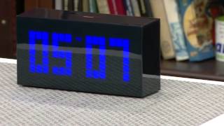 infactory LED-Designer-Wecker "White 24"