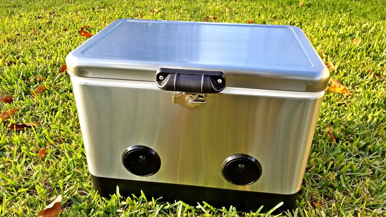 BREKX Party Cooler // Bluetooth Speaker (Stainless Steel) video thumbnail