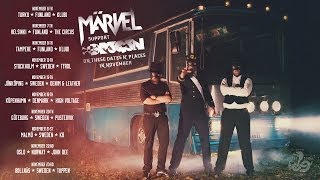 MÄRVEL support on DR3G3N's solo tour in Scandinavia!