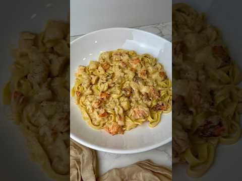Creamy Lobster Pasta! Recipe in the caption.