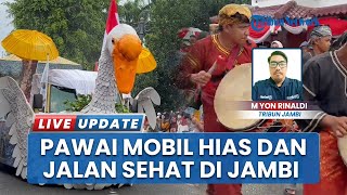 Semarak! Ratusan Kelompok Ramaikan Pawai Mobil Hias dan Jalan Sehat di Jambi