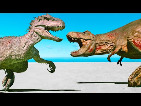 ALL CARNIVORE DINOSAURS BATTLE ROYALE IN MALTA - JURASSIC WORLD EVOLUTION 3