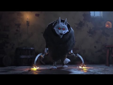 "Gato con botas: el último deseo" | Gato conoce al lobo | escena latino