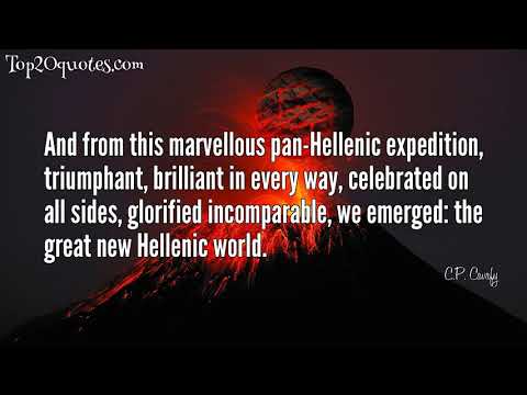 ☛ Top 20 Quotes of C.P. Cavafy - Poet