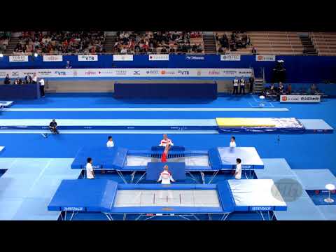 MELNIK Mikhail (RUS) M - 2019 Trampoline Worlds, Tokyo (JPN) - Qualification Trampoline R2