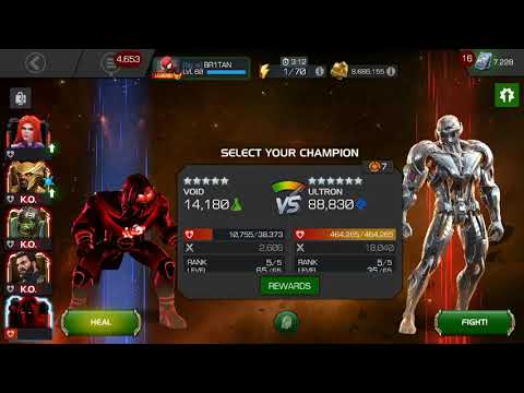 Void vs Variant 3.2 Ultron Boss MCoC