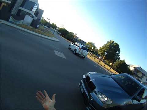 1DVF602 Impatient Tailgater Squeezes Cyclist Illegally 7th December 2017