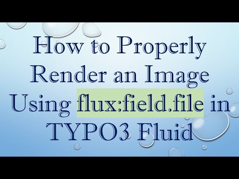 How to Properly Render an Image Using flux:field.file in TYPO3 Fluid