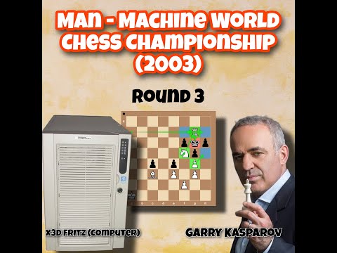 Man - Machine World Chess Championship (2003) | Kasparov vs X3D Fritz, 2003 | #chessclub0