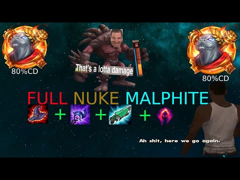 FULL NUCLEAR MALPHITE BUILD THEY WHERE ANGRY- League Of Legends