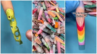 RECREATING MY OLD PRACTICE NAILS 🤢💅🏼 ANACRYLICS COMPILATION