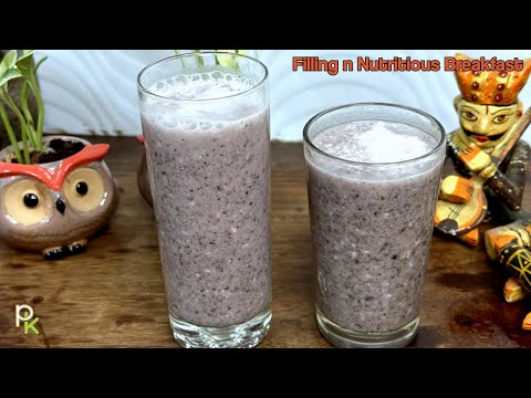 Have this for Morning Breakfast-Easy-Filling-Healthy Black Rice Drink-Kavuni Arisi Recipe