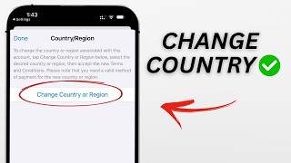 How To Change Country Region in iPhone