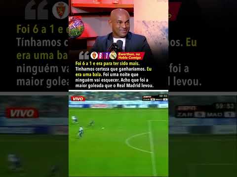 GOLAÇO e goleada por 6 a 1 no Real Madrid GALÁCTICO #shorts