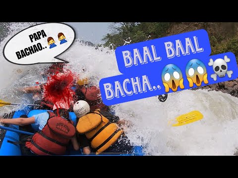 Rafting in Rishikesh😱🤕☠️. Scary rapids 😱😱☠️☠️