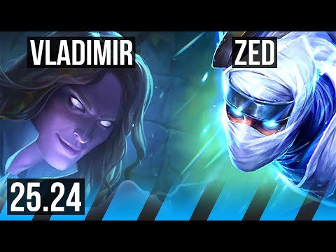 VLADIMIR vs ZED (MID) | 10/1/6 | KR Grandmaster | 25.24
