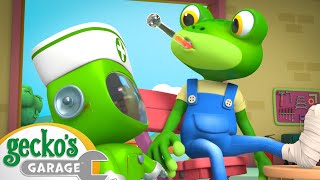 Gecko's Accident 🤕 | GECKO'S GARAGE 🐸 | Old MacDonald's Farm | Vehicle Cartoons for Kids