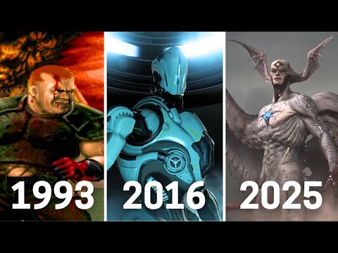 ALL ENDINGS in DOOM Games (1993 - 2025)