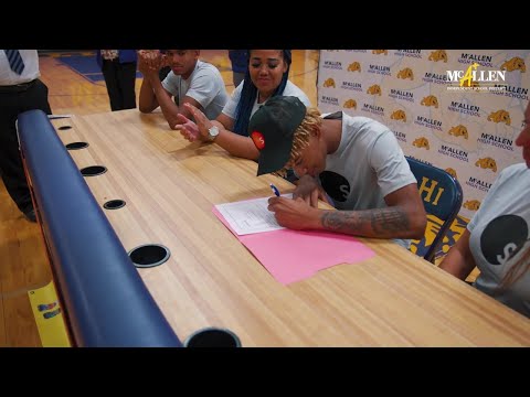 McAllen High's Chappell signs with Strength N Motion College Prep Academy! | McAllen ISD