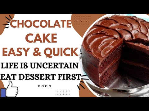 The Best Chocolate Cake Recipe Easy & Fast Recipe By HooriaHomeChef