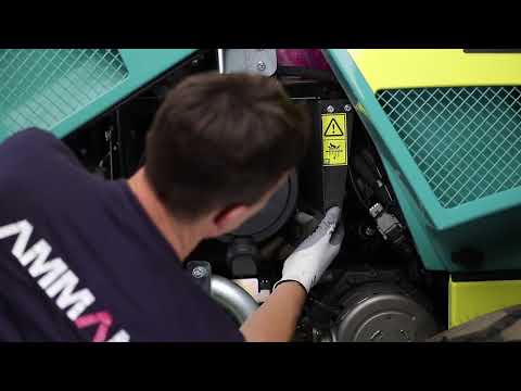 Ammann ARS 70 Soil Compactor Service Video  500 hrs Maintenance
