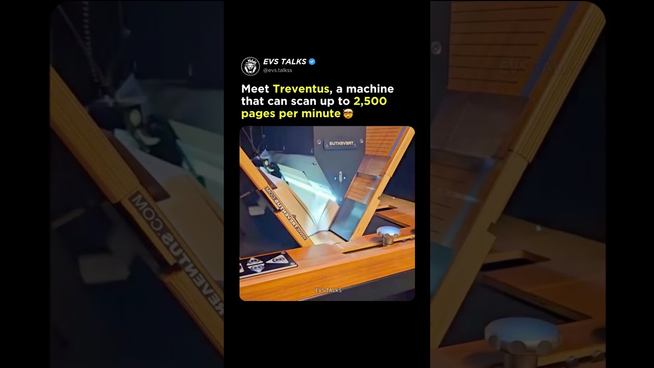 Fastest Book Scanner EVER! Meet Treventus who Scans 2,500 Pages Per Hour? You Won’t Believe This!