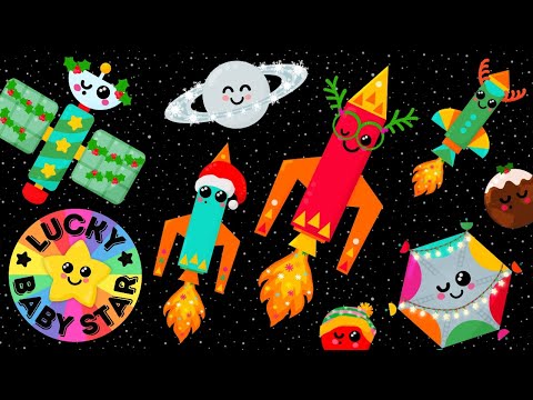 Jingle Bells Space Rocket Ride!🎄 Christmas Baby Sensory Adventure 🚀