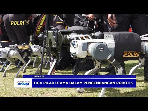 POLRI PERKENALKAN 30 ROBOT PIONIR DALAM DEFILE DI PERAYAAN HARI BHAYANGKARA KE-79